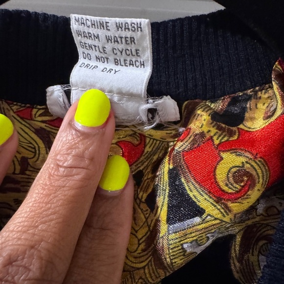 Paragon Vintage 80/90s Rayon, Pocket Watch, Dog Print Windbreaker Jacket - Picture 4 of 7